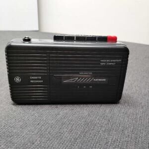 Vintage GE Cassette Recorder Voice Recorder Mini Compact Model 3-5301A Tested